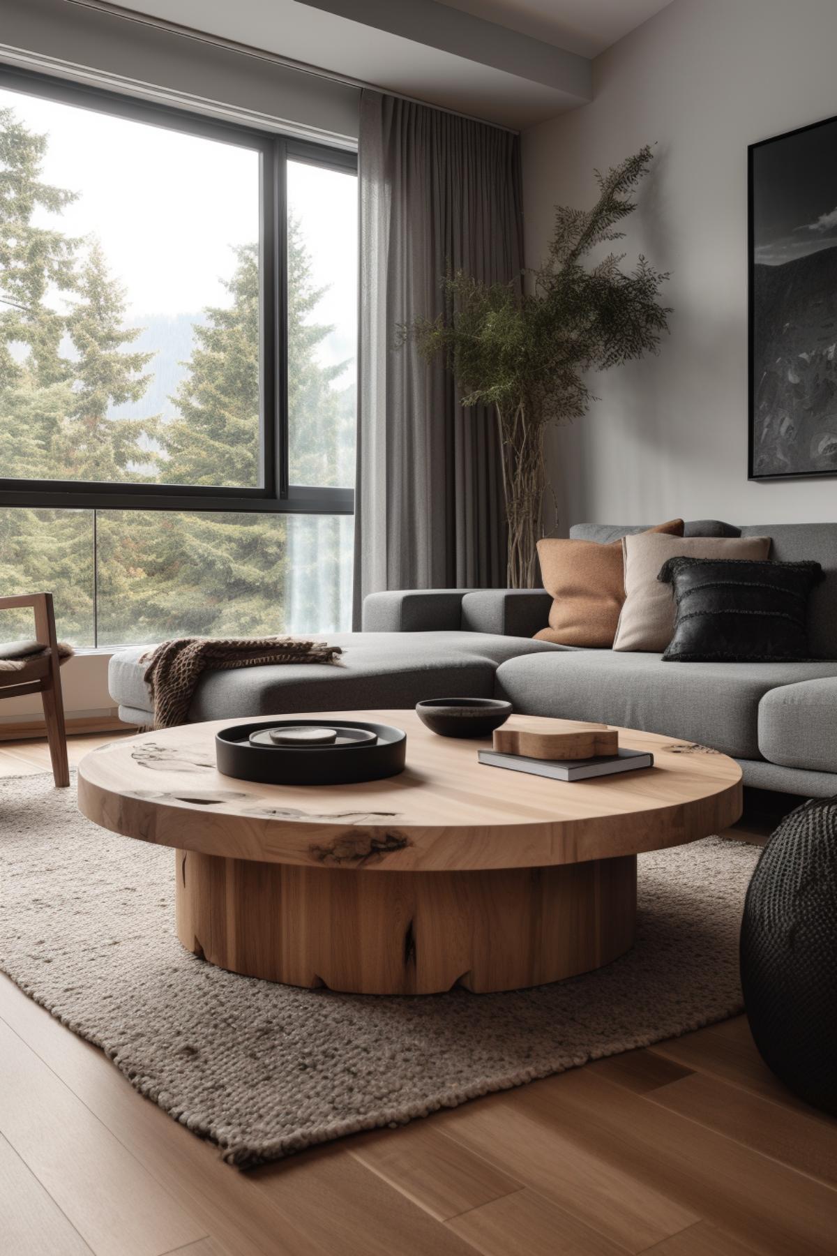 West Japandi Fusion Living Room Design style - a fusion of West Coast Contemporary and Japandi