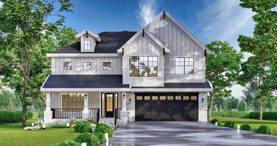 4-Bedroom Craftsman Style Two-Story Snowdrop Home with Flex Room and Front Porch