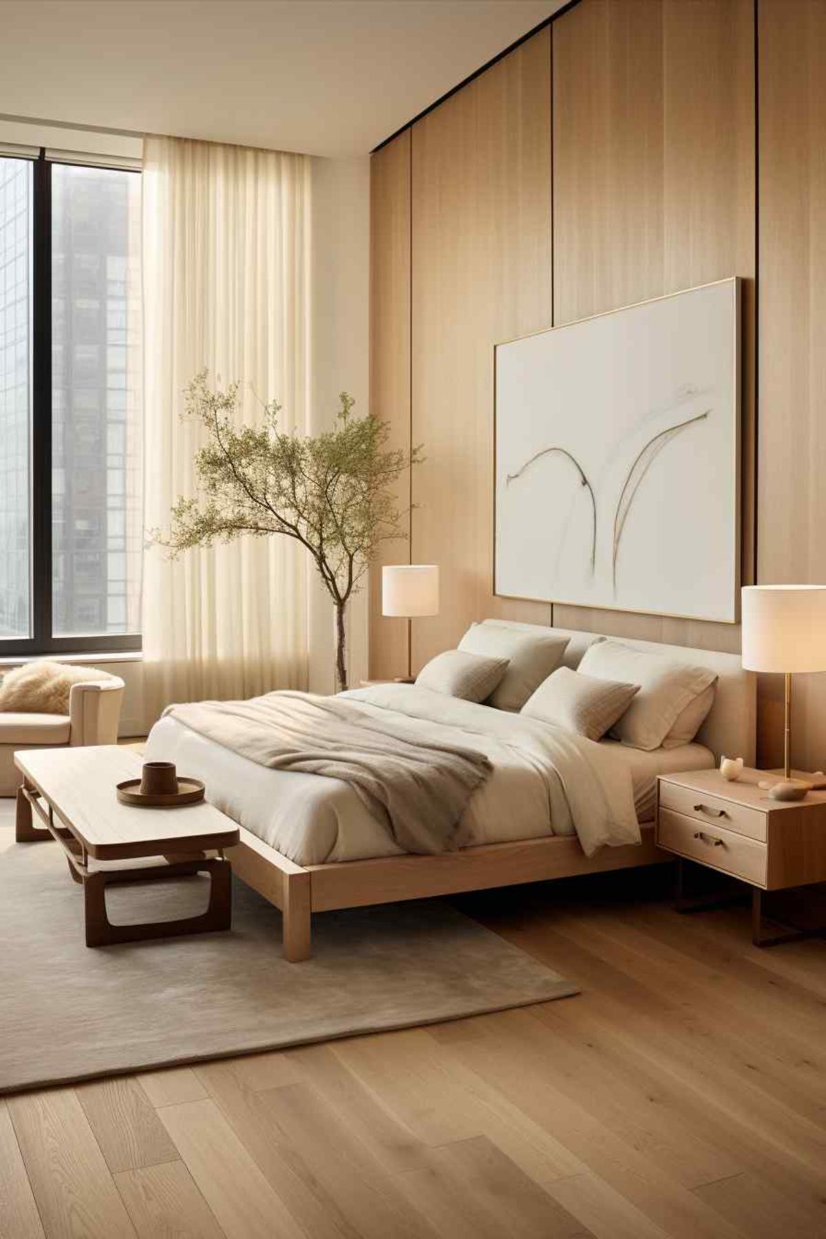 Nature Meets Zen Bedroom Design