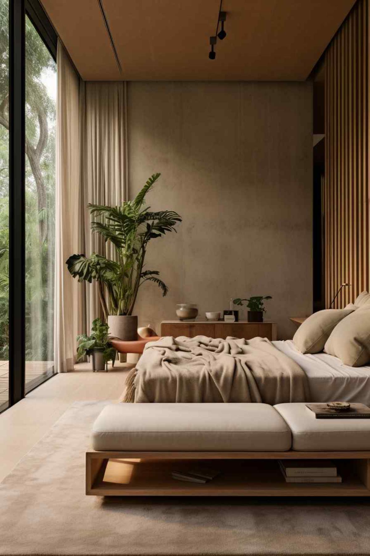 Nature Meets Zen Bedroom Design