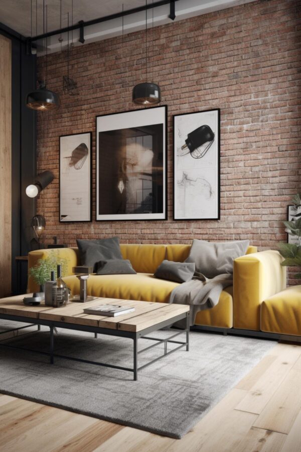 32 Cool Scandinavian and Industrial Fusion Living Room Designs (Concept ...