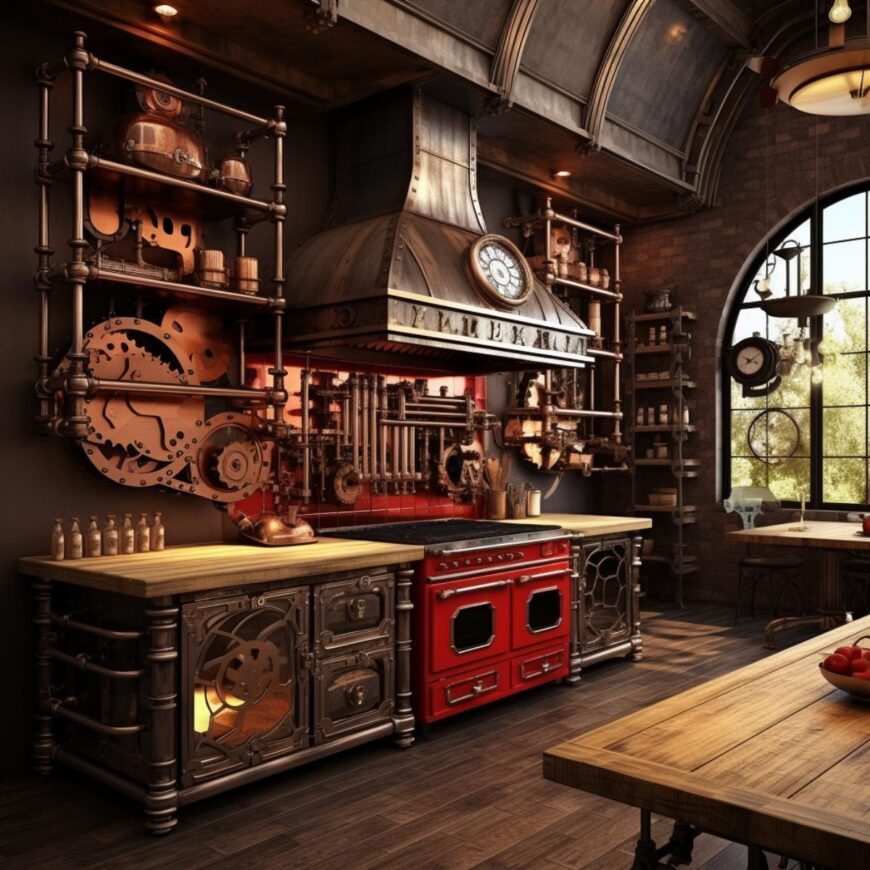 36 Kitchens Redefine Space with Mashup of Steampunk and Industrial ...