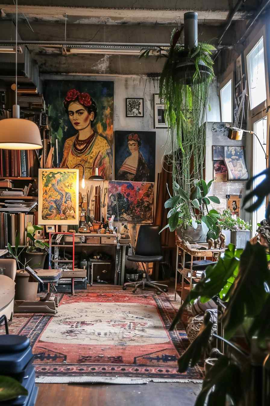 Backyard studios built with a mashup of baroque and industrial ideas.