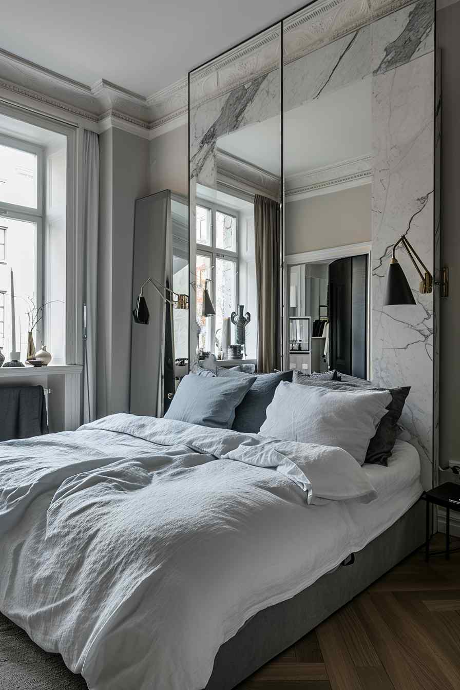 Beautiful bedrooms combining gothic and modern design ideas.