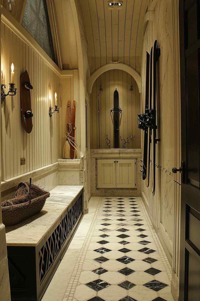 Castle Meets Cottage: 26 Mudrooms Tell a Tale of Two Styles (Concept ...