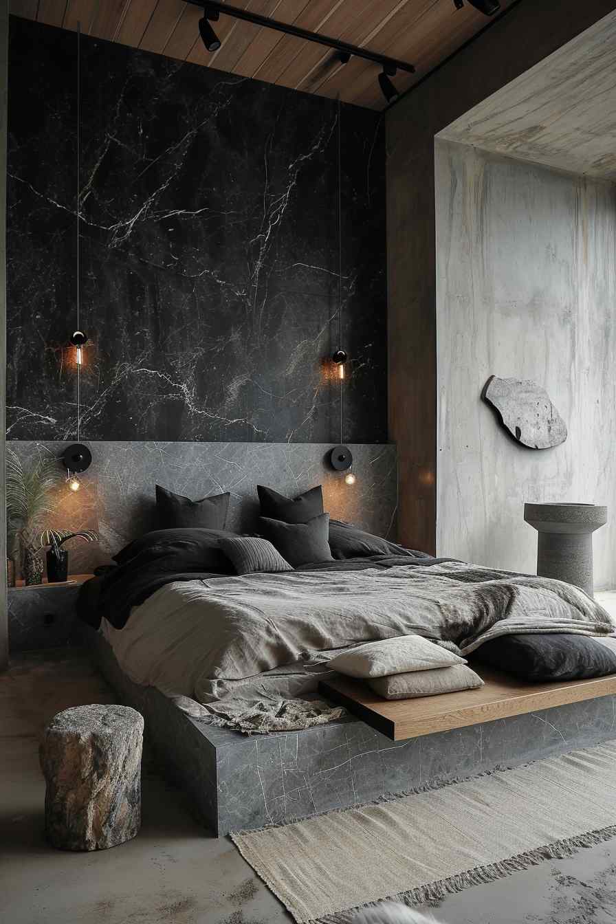 Beautiful bedrooms combining gothic and modern design ideas.