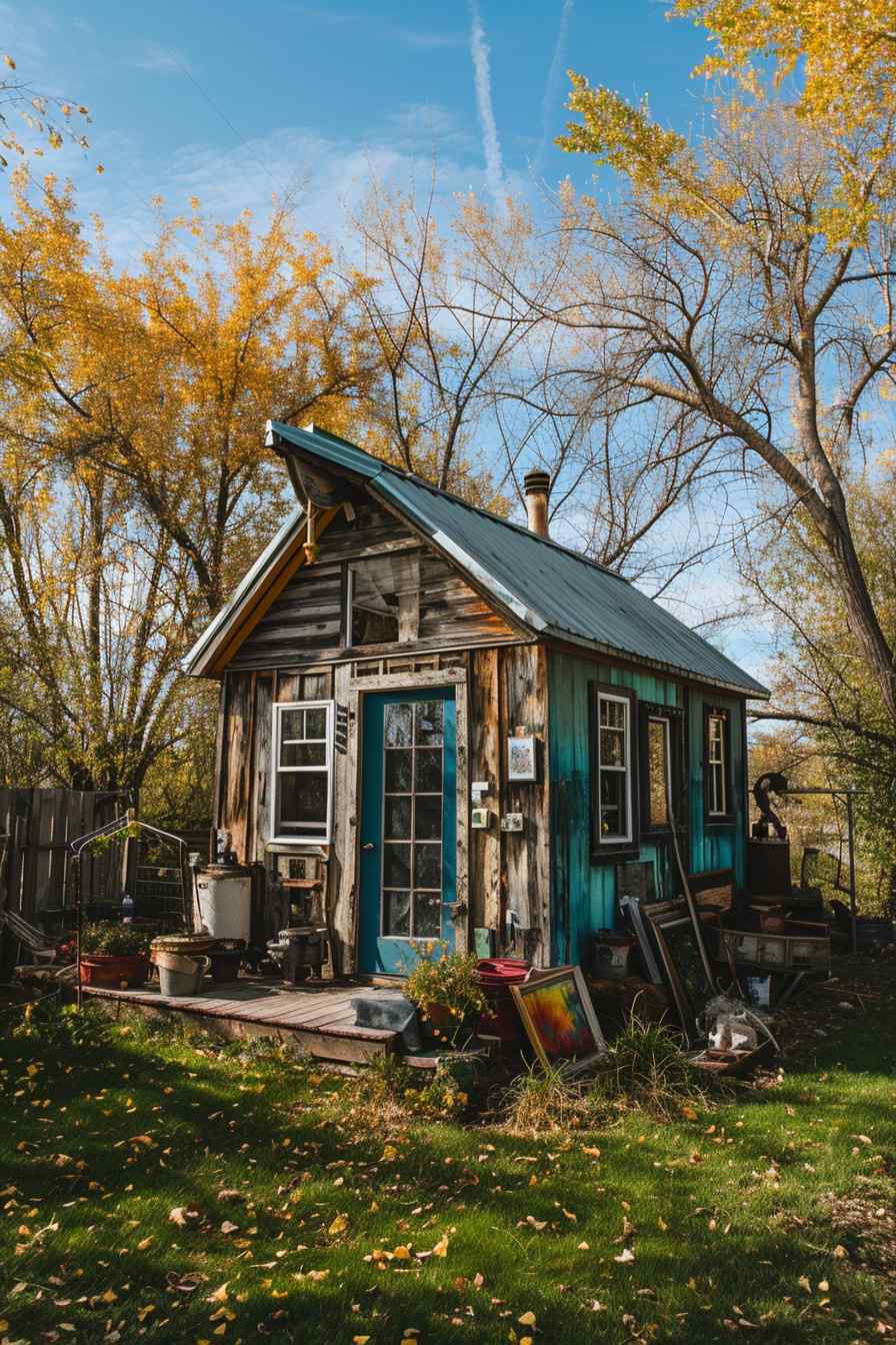 Backyard studios built with a mashup of baroque and industrial ideas.