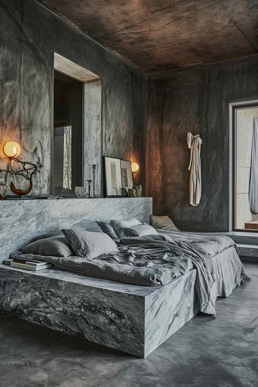 Beautiful bedrooms combining gothic and modern design ideas.