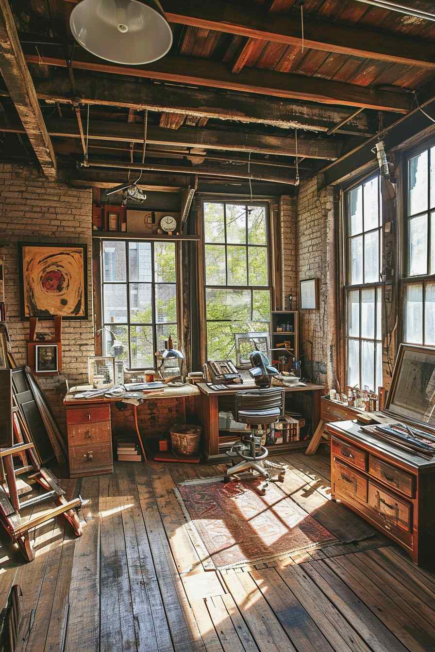 Backyard studios built with a mashup of baroque and industrial ideas.