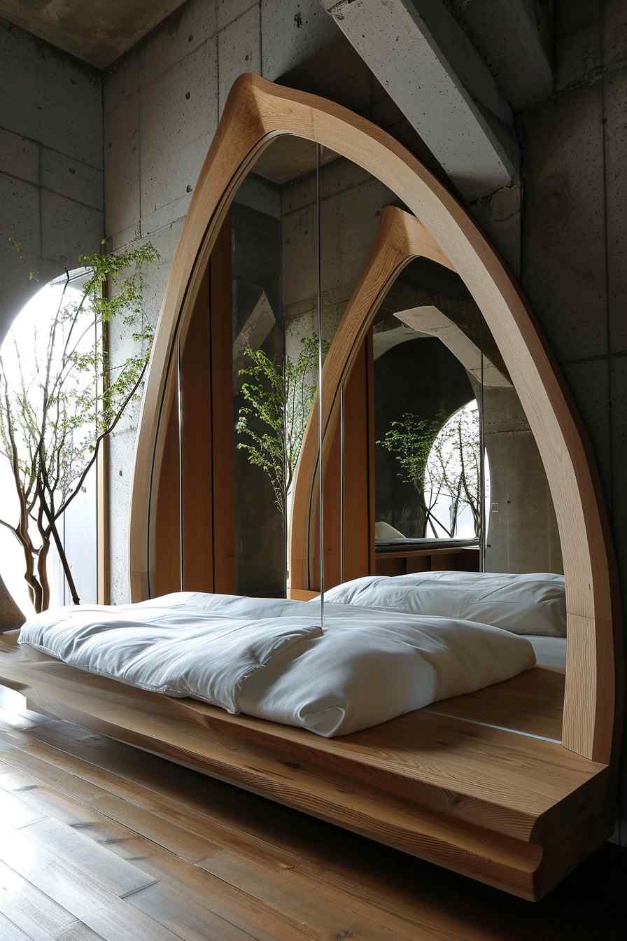 Beautiful bedrooms combining gothic and modern design ideas.