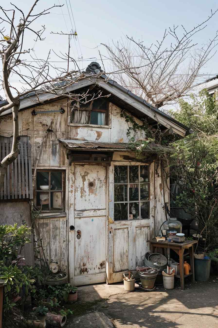 Backyard studios built with a mashup of baroque and industrial ideas.