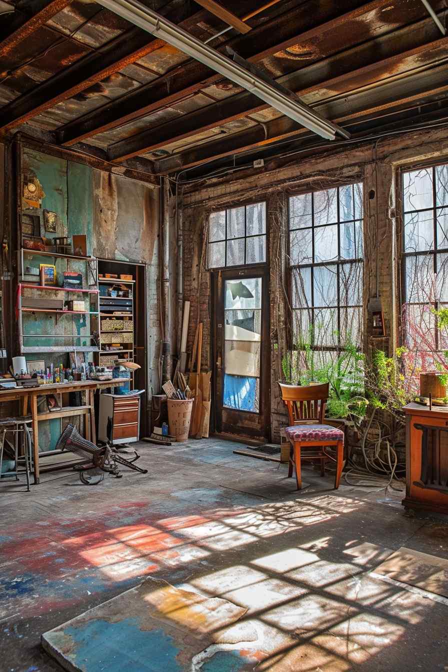Backyard studios built with a mashup of baroque and industrial ideas.