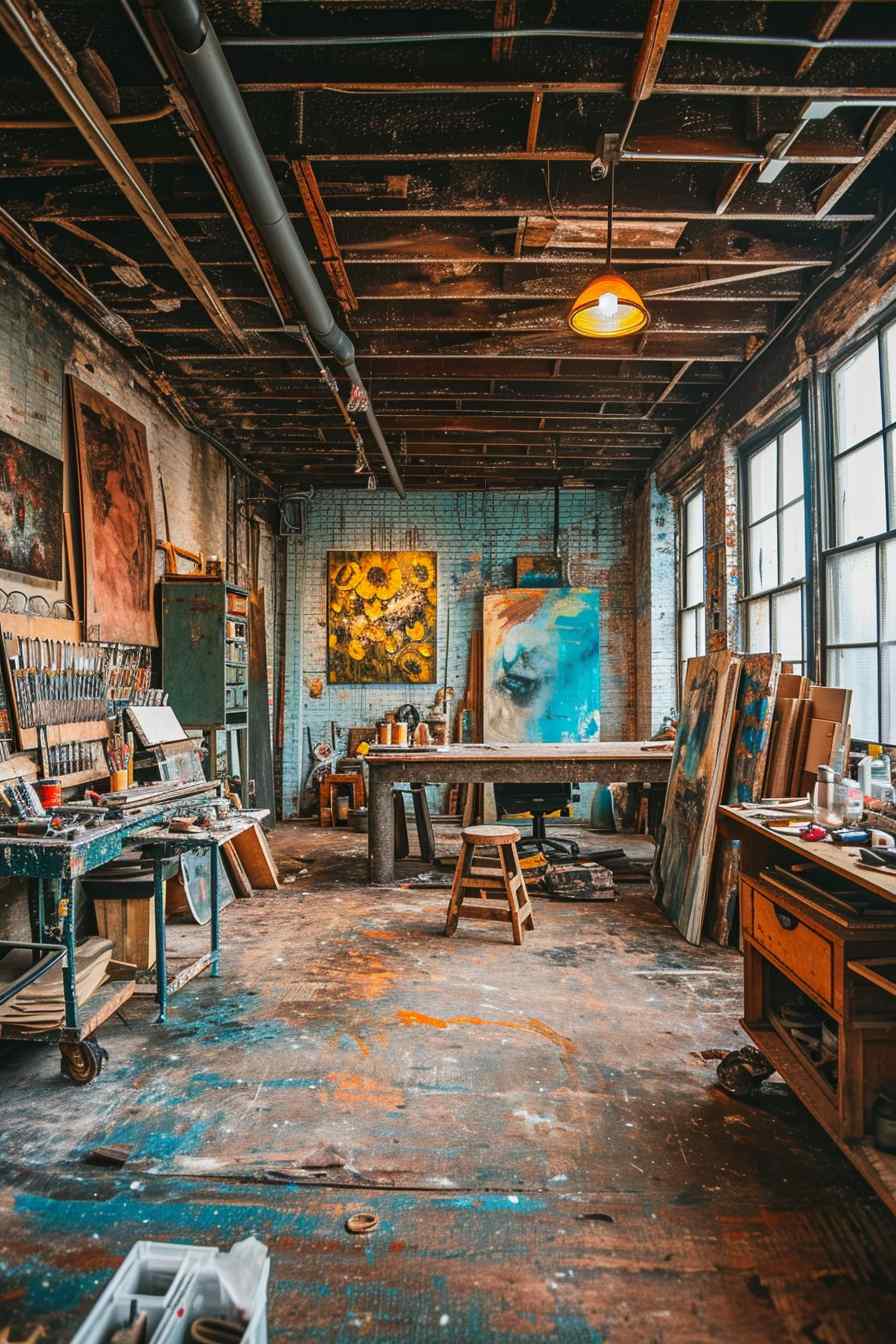 Backyard studios built with a mashup of baroque and industrial ideas.