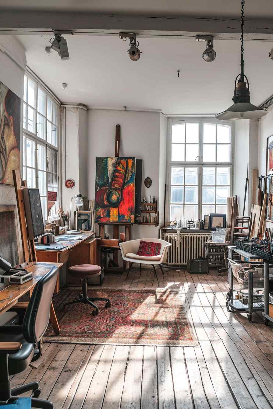 Backyard studios built with a mashup of baroque and industrial ideas.