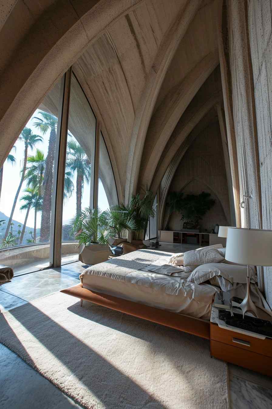 Beautiful bedrooms combining gothic and modern design ideas.