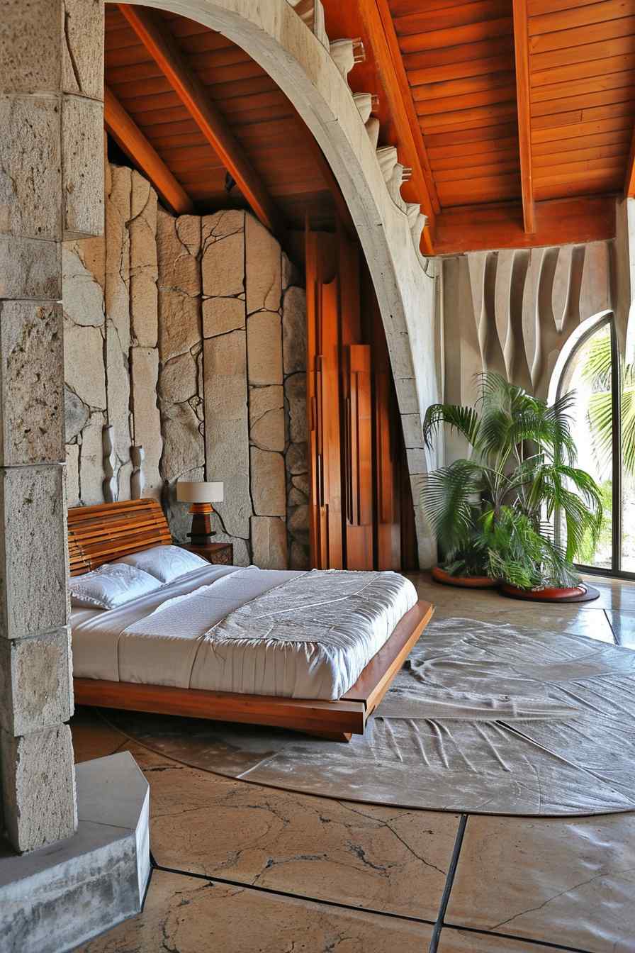 Beautiful bedrooms combining gothic and modern design ideas.