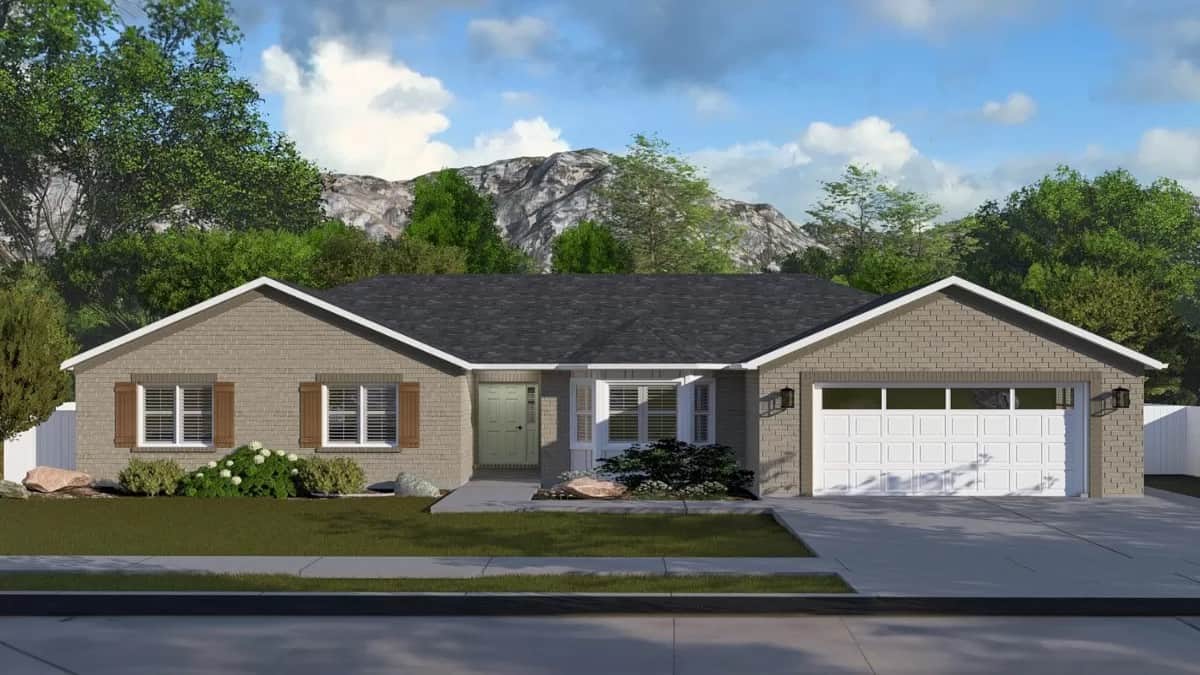 Single-Story Traditional Home with 3 Clustered Bedrooms and Lower Level Expansion