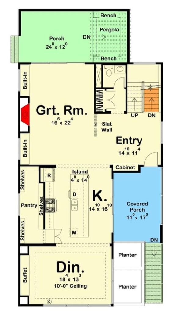 main level floor plan