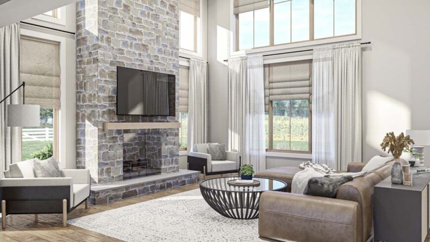 Step Inside This 3,263 Sq. Ft. 4 Bedroom Barndominium-Style Home with a ...