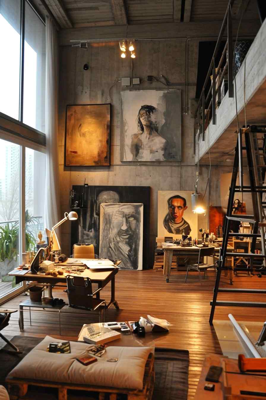 Backyard studios built with a mashup of baroque and industrial ideas.