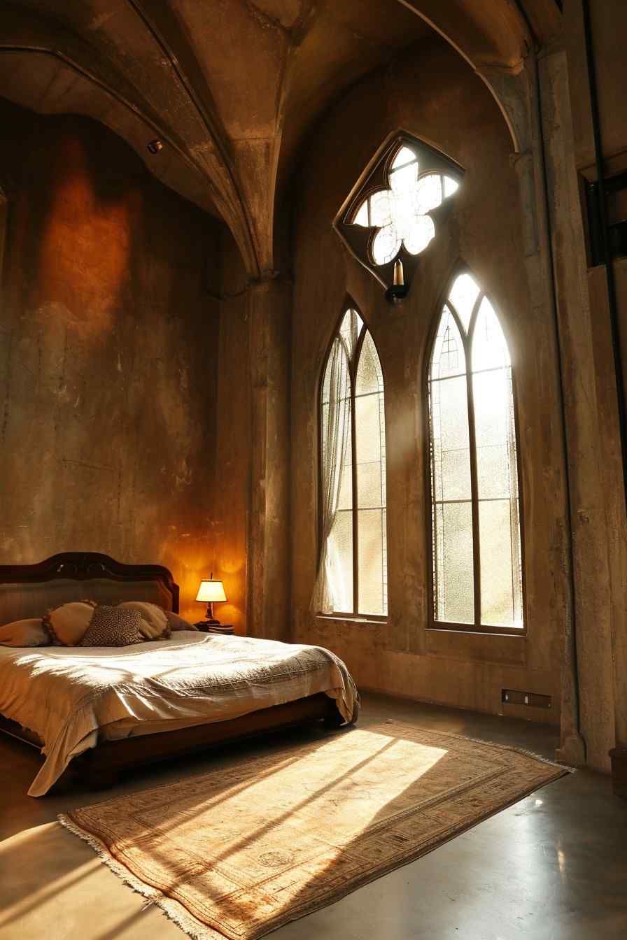 Beautiful bedrooms combining gothic and modern design ideas.
