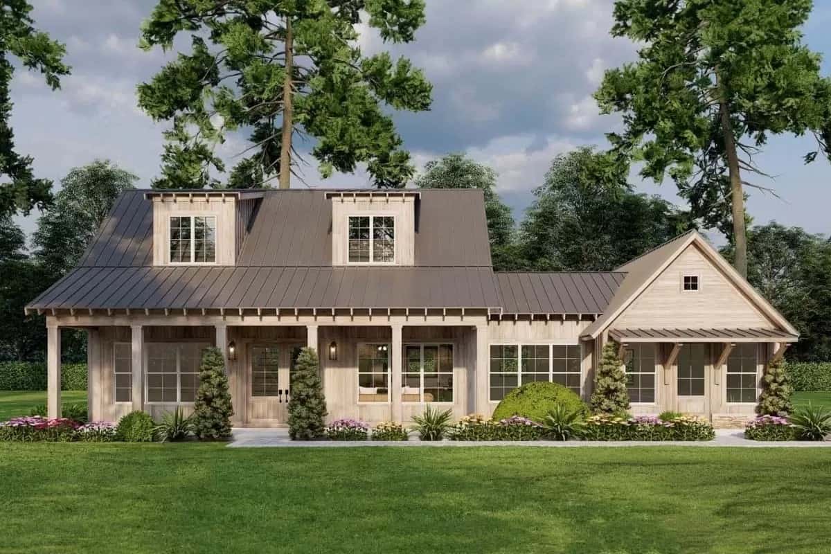 3-Bedroom Rustic Two-Story Home with Front Porch and Bonus Room