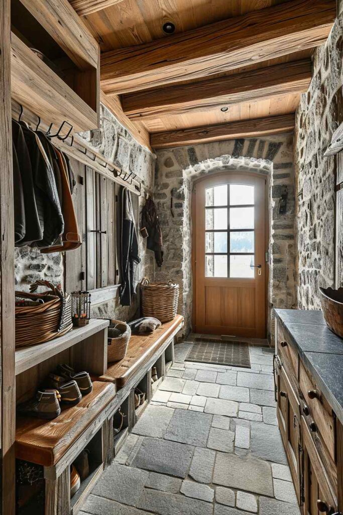 Castle Meets Cottage: 26 Mudrooms Tell a Tale of Two Styles (Concept ...