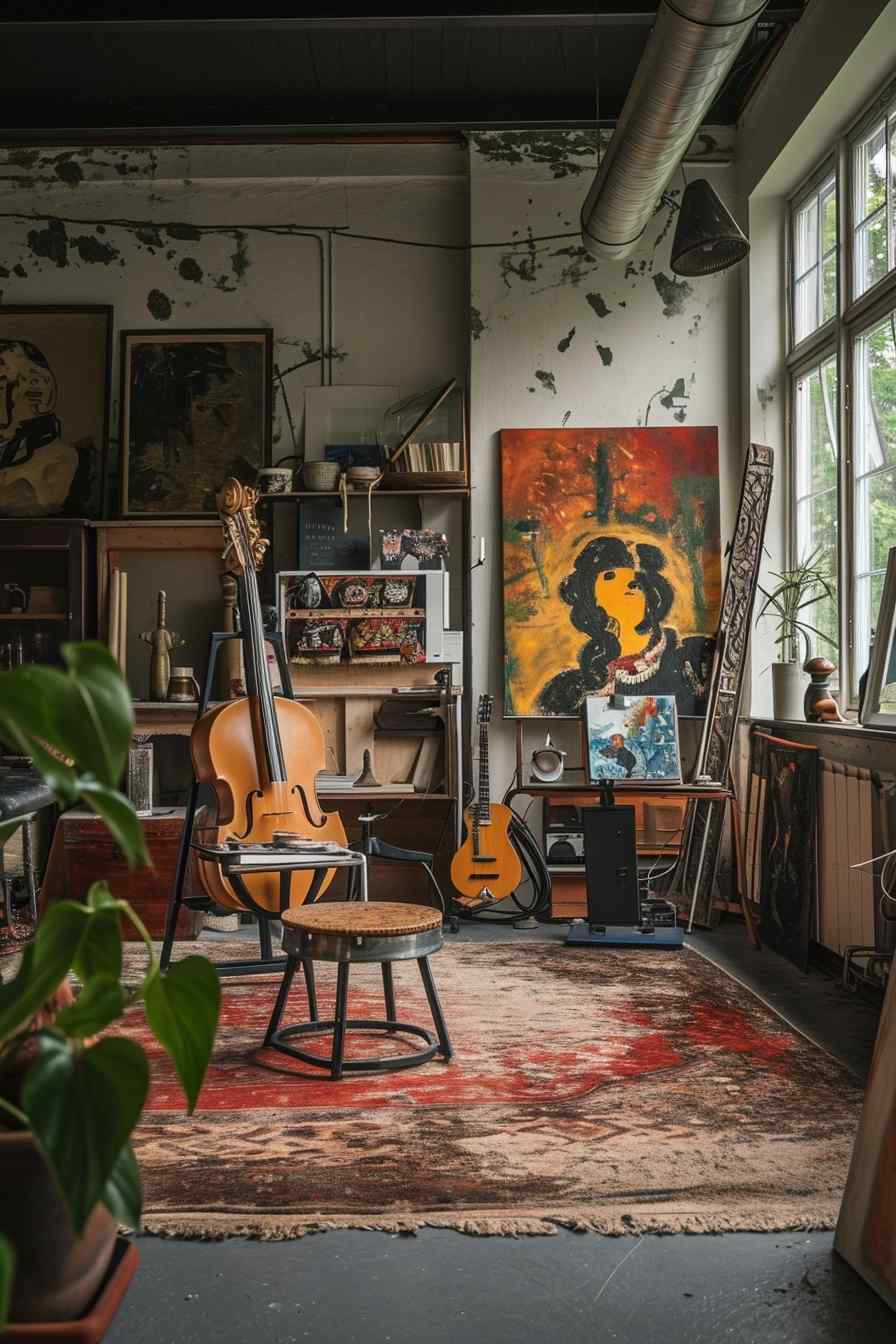 Backyard studios built with a mashup of baroque and industrial ideas.