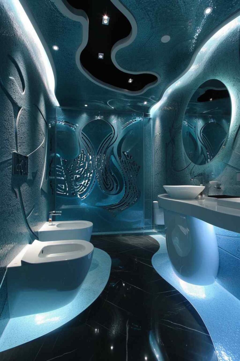48 Bathroom Designs Step into the Future with an Art Deco Twist ...