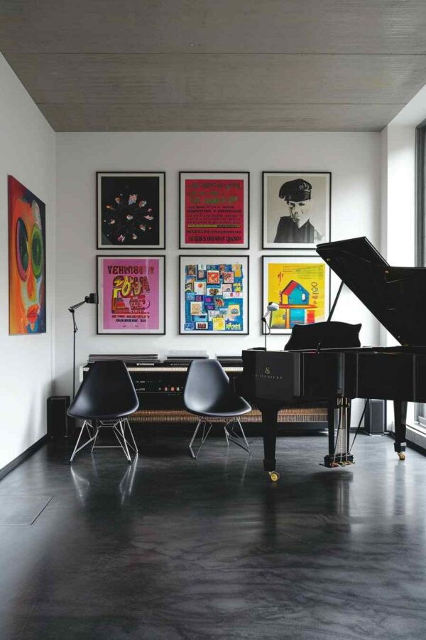 Gallery Detail: 33 Minimalist Entertainment Rooms Get A Pop Makeover Concept Interiors