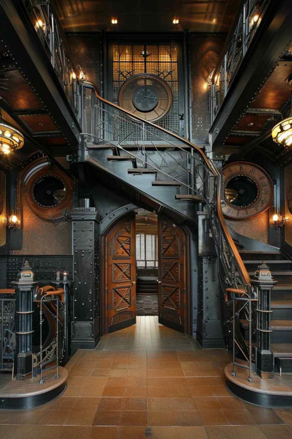 47 Entranceways Where Steampunk Meets Industrial Chic (Concept Interiors)