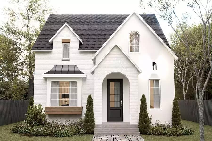 Hazel 2 4-Bedroom Two-Story Cottage with Covered Patio and Basement (Floor Plan)