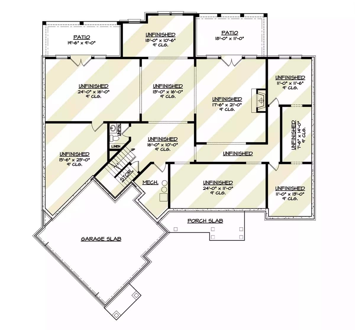 Unfinished basement