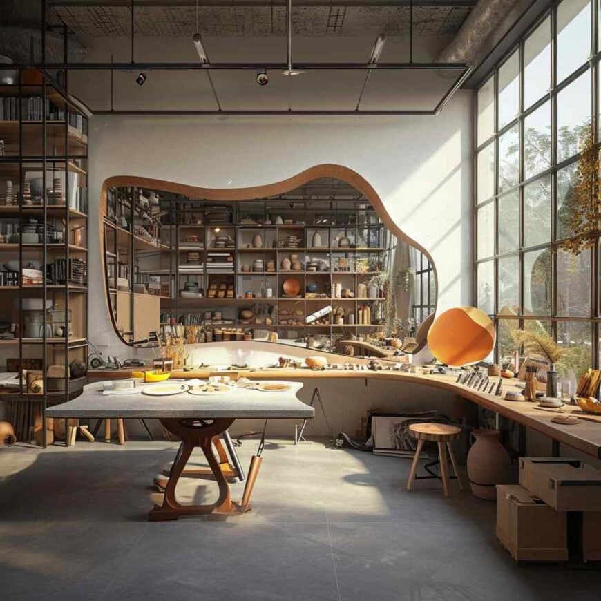 61 Craft Rooms Explore the Artistic Fusion of Contrasting Styles ...