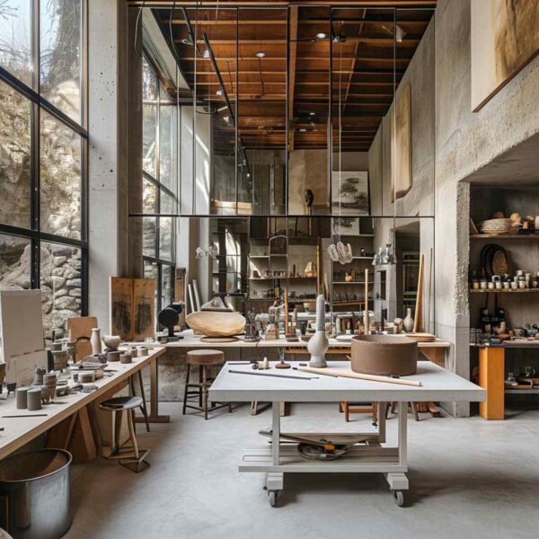 61 Craft Rooms Explore the Artistic Fusion of Contrasting Styles ...