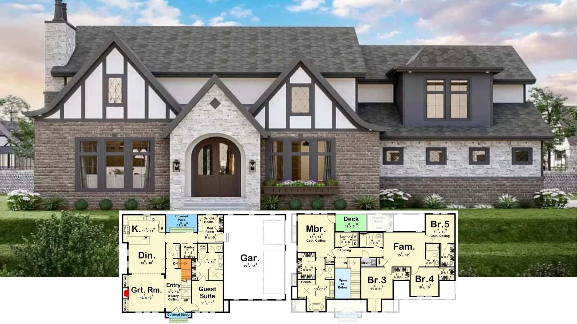 New Tudor Style Homes Blueprints Modern Tudor Style House Plans