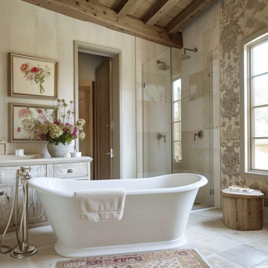 Tour 42 Bathrooms Inspired by French Country Design (Concept Interiors ...