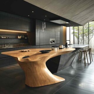 Center of Attention: 32 Statement Island Designs Provide Kitchen Focal ...