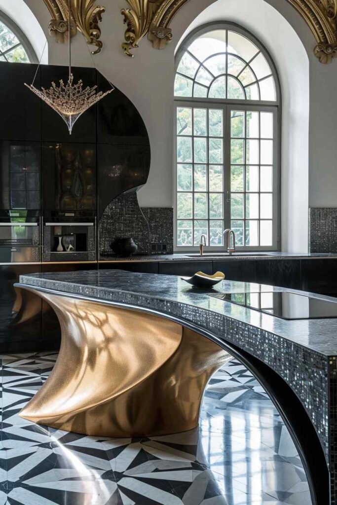 38 Kitchen Designs Combine Neo-Deco Elegance with Futuristic Vision ...