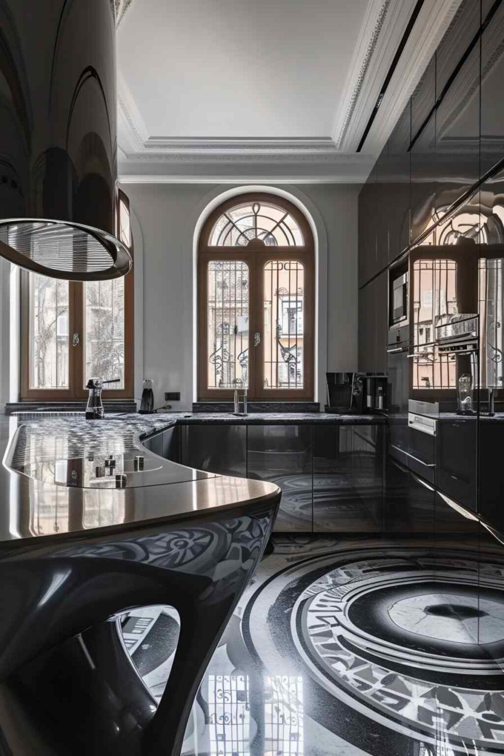 38 Kitchen Designs Combine Neo-Deco Elegance with Futuristic Vision ...