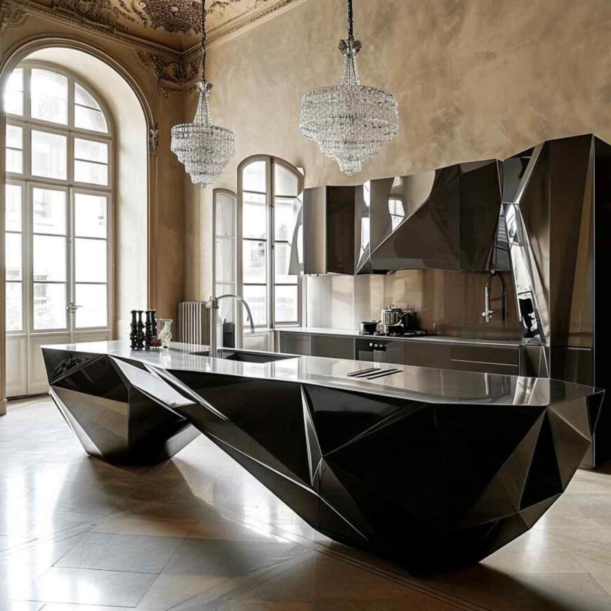 38 Kitchen Designs Combine Neo-Deco Elegance with Futuristic Vision ...