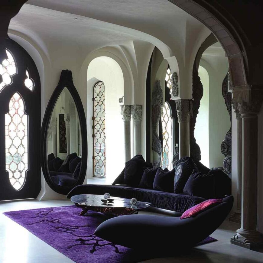 36 Living Rooms Where Gothic Grandeur Blends with Modern Minimalism ...