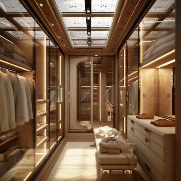 28 Skylit His-and-Her Closets Featuring Futuristic Flair (Concept ...