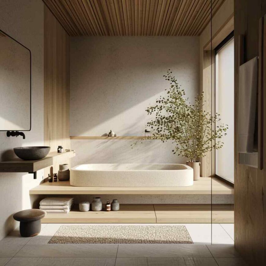 40 Zen-Inspired Modern Bathrooms Designed as Tranquil Retreats (Concept ...