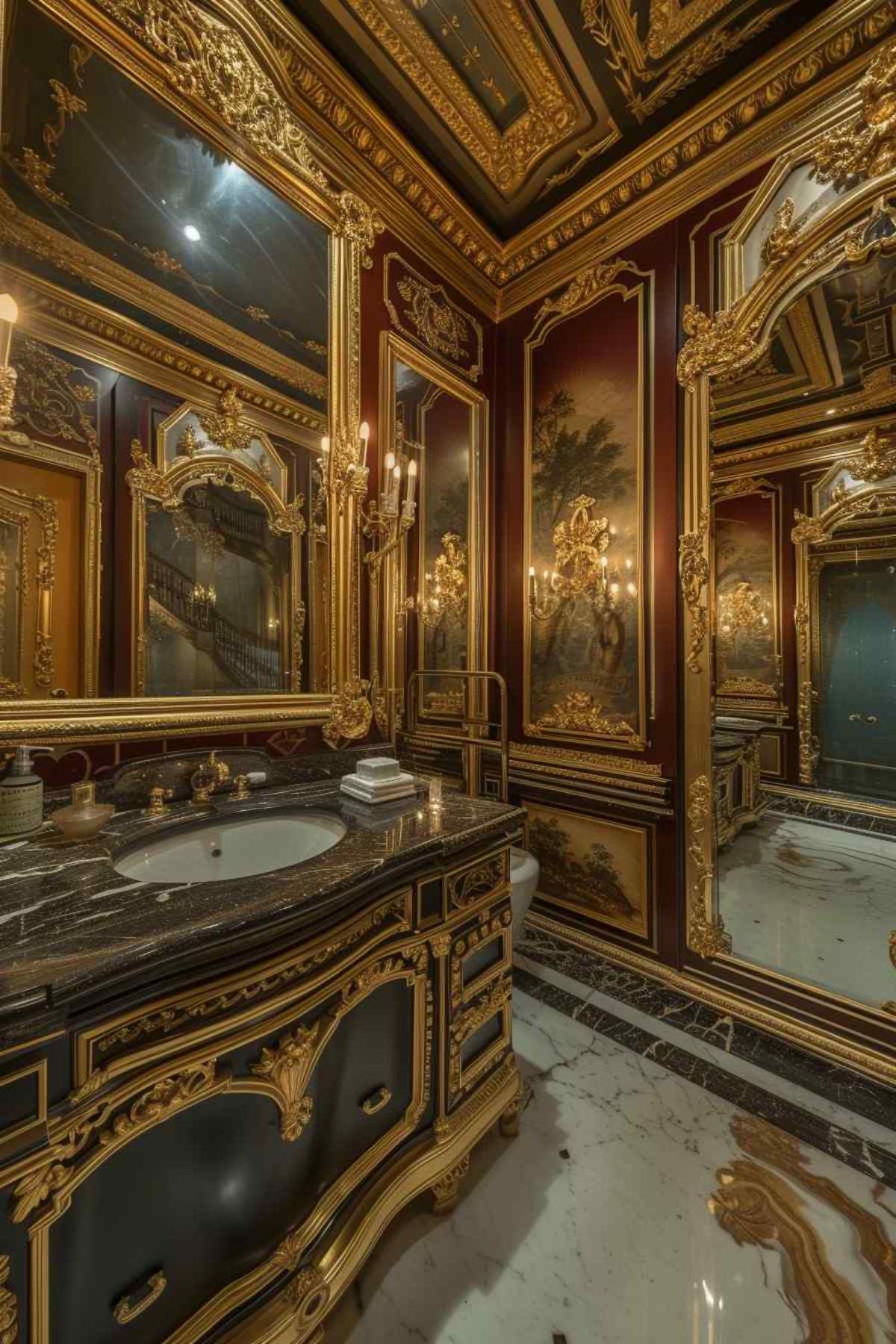 bathrooms rococo