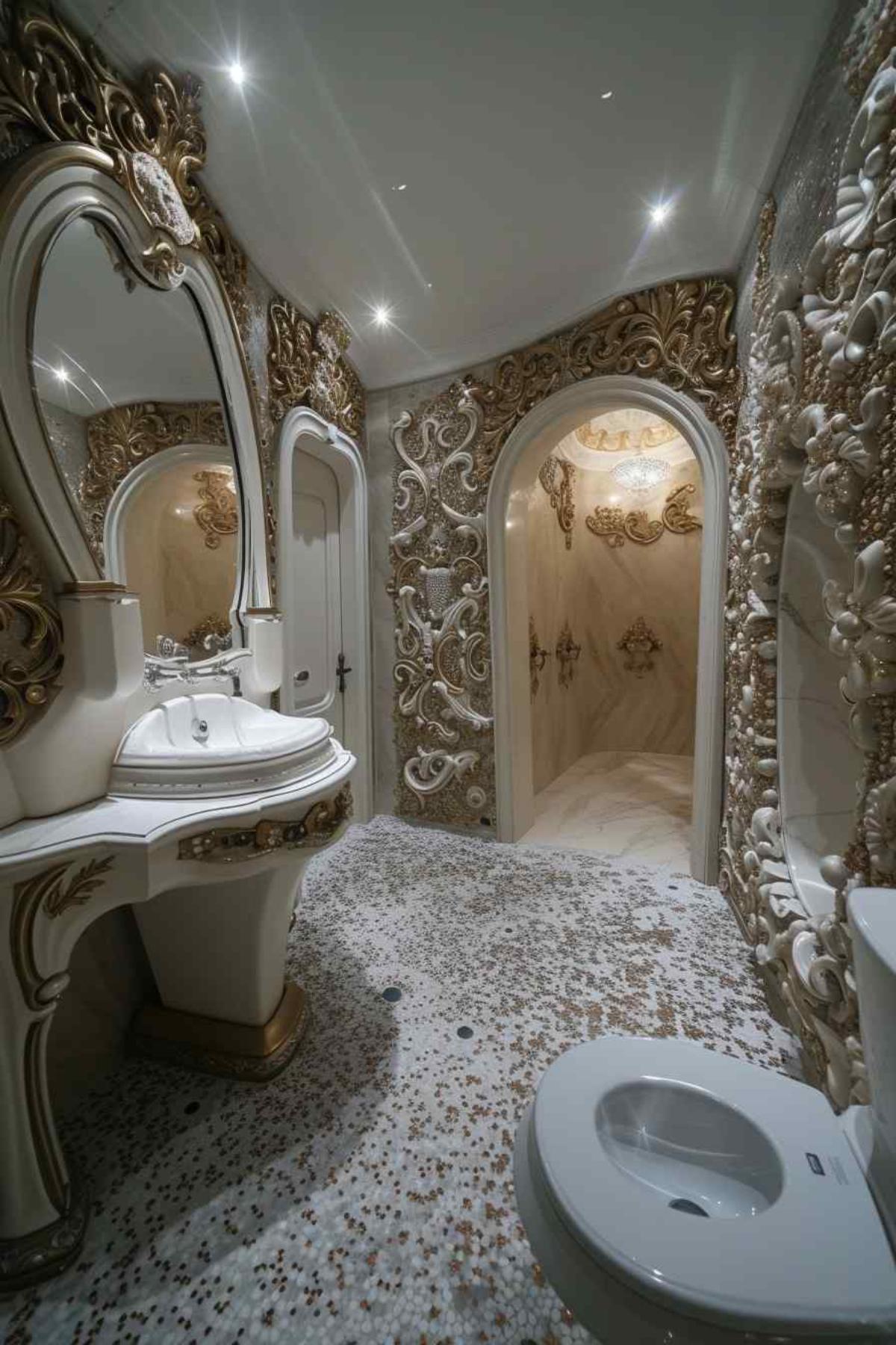 bathrooms rococo