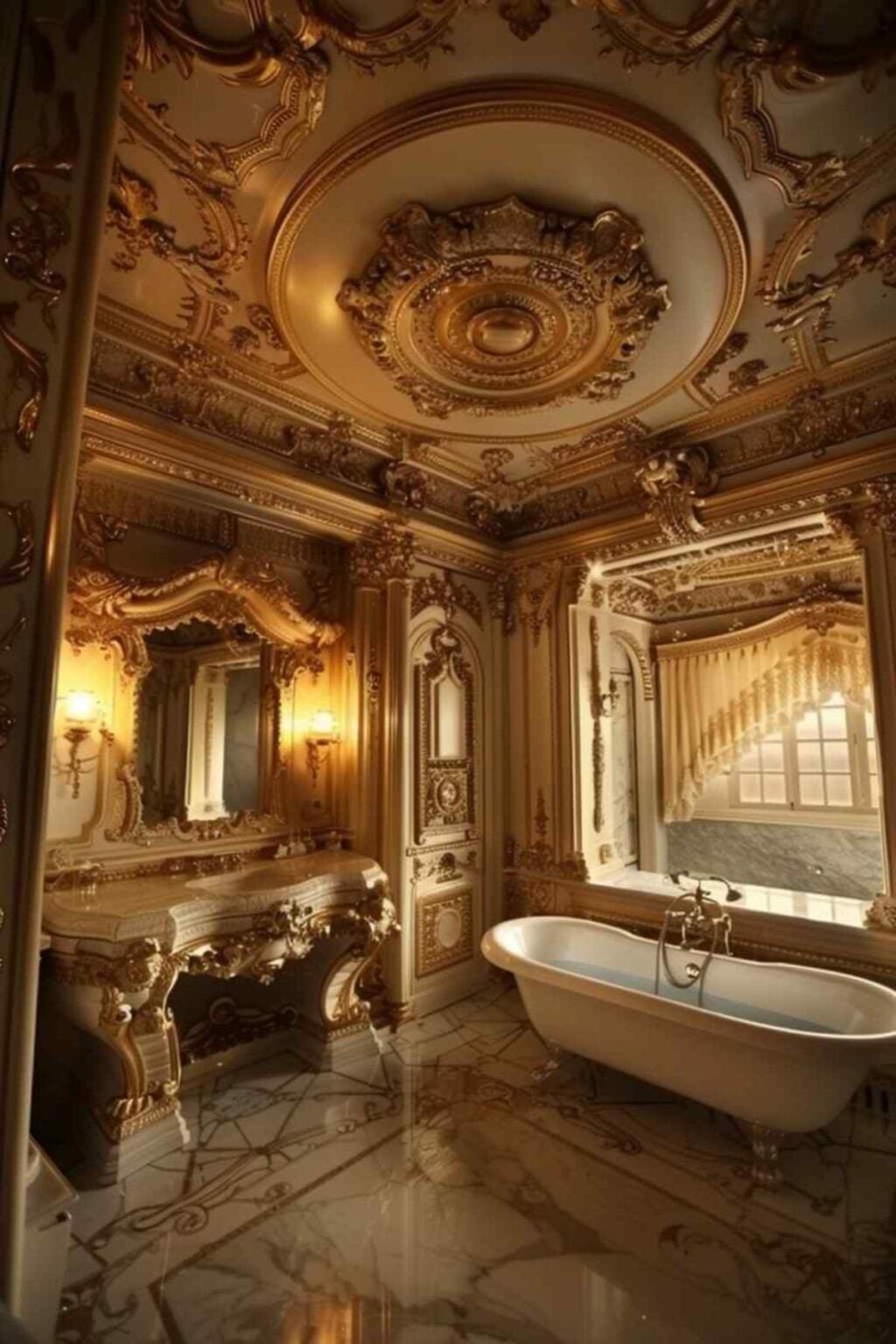 27 Bathroom Designs That Combine Baroque and Rococo Ideas (Concept ...