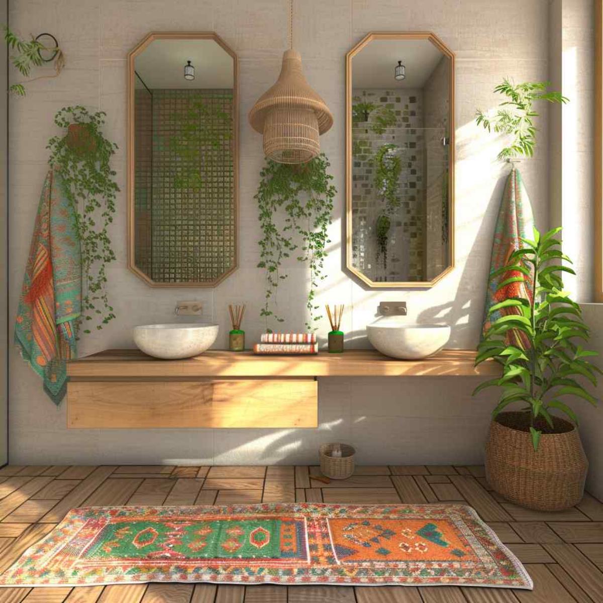 bathrooms scandiboho