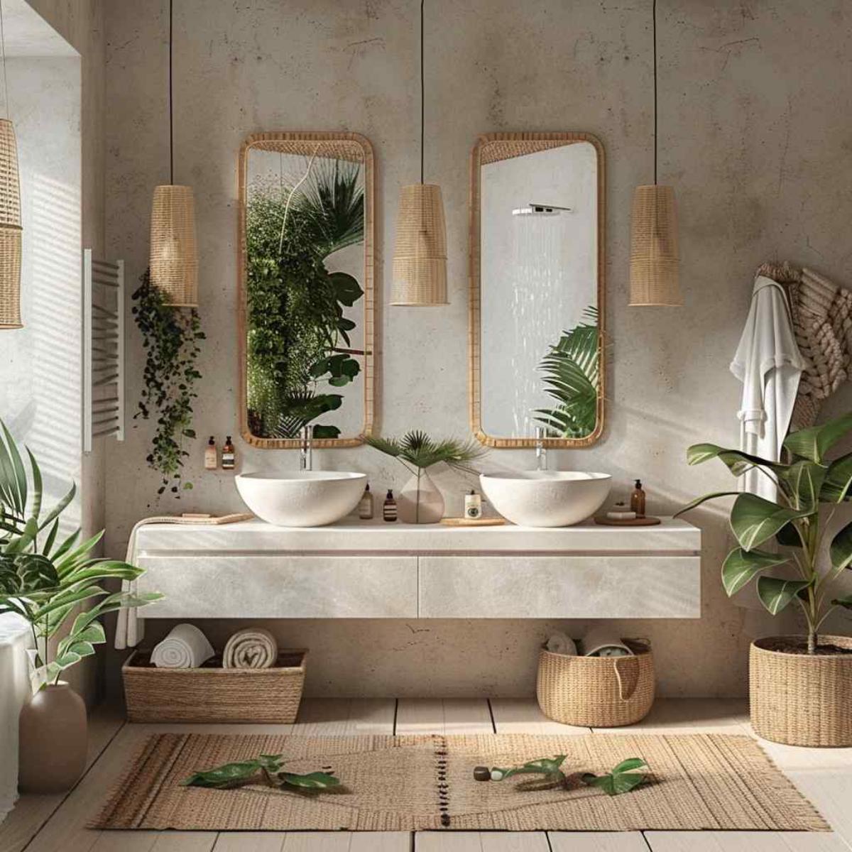 bathrooms scandiboho