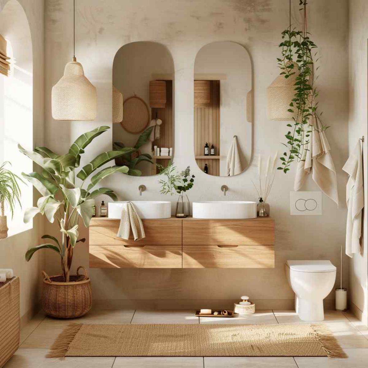 bathrooms scandiboho